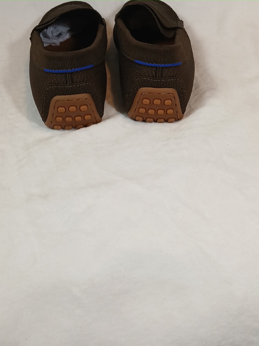 Rothy's The Driving Loafer Brown Knit Penny Loafers Men Sz 11 - Picture 7 of 14